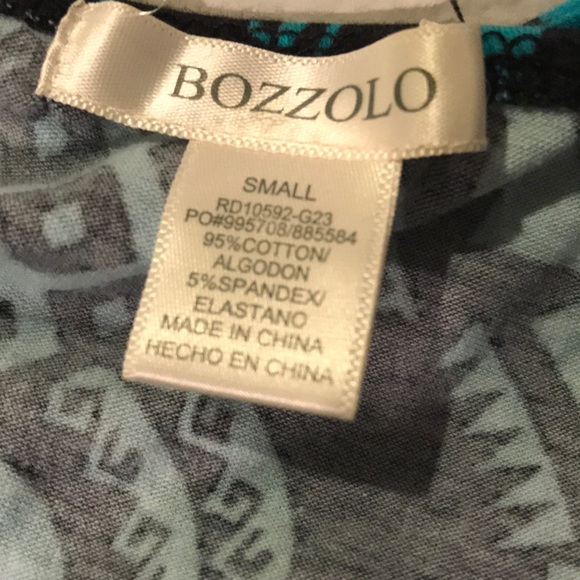 Blue dress with black tribal print🌵 - Picture 5 of 5